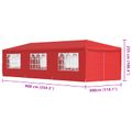 vidaXL Párty stan 900 x 300 x 255 cm Červená PE a oceľ