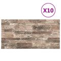 vidaXL Nástenné panely 10 ks 100 x 50 cm Viacfarebný EPS pena