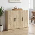 vidaXL Servírovacia skriňa Dub sonoma 89 x 34,5 x 77 cm