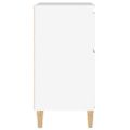 vidaXL Komoda biela 60x35x70 cm spracované drevo