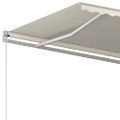 vidaXL Ručne zaťahovacia markíza 400x350 cm krémová