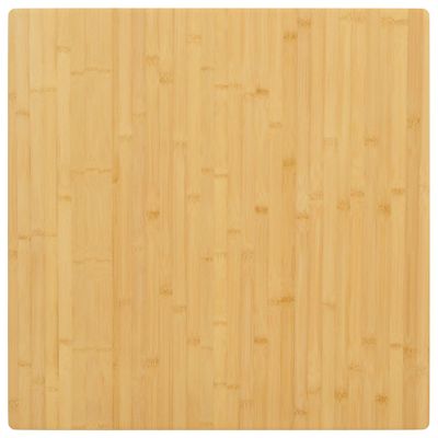 vidaXL Stolová doska 70x70x2,5 cm bambus