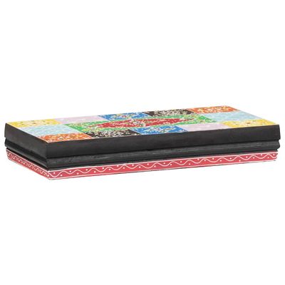 vidaXL Stenné police Viacfarebný 40 x 20 x 6 cm Masívne mango drevo