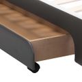 vidaXL Posteľný rám so zásuvkami antracitový 140x200 cm umelá koža