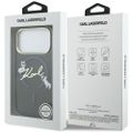 Obal Karl Lagerfeld pre iPhone 17 Pro 6,3" IML Choupettes Karl Script Logo MagSafe čierny