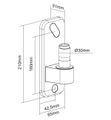 Neomounts AWL75-450WH / adaptér na stenu pre DS70/DS75-450WH1/2 / biely Adaptér, nástenný, pre držiaky DS70-450WH1 a DS75-450WH2, biely