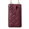 Quilted phone bag 19*10,5*2cm red