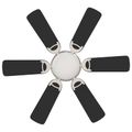 vidaXL Stropný ventilátor s osvetlením Ø 82 cm Čierna