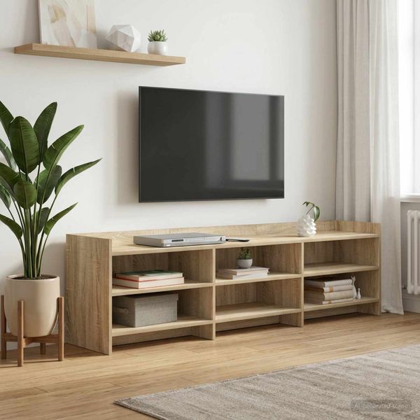 vidaXL TV skrinka 168 x 33 x 47 cm Dub sonoma Kompozitné drevo