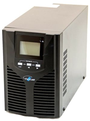 EUROCASE rezervný zdroj EA901P, 1000VA / 900W Online Transformerless Rezervný zdroj, 1000VA, 900W, online, USB, RS-232, EPO, LCD displej, sinusový výstup