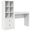 vidaXL Stôl Biela 135,5 x 40 x 127 cm 2 ks