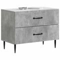 vidaXL Nočný stolík Betónovo sivá 62 x 34,5 x 47,5 cm Kompozitné drevo