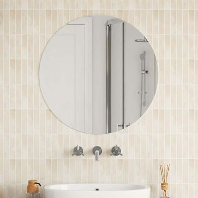 vidaXL Nástenné zrkadlo 70 cm okrúhle sklenené