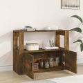 vidaXL Komoda dymový dub 80x30x60 cm spracované drevo