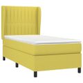 vidaXL Posteľný rám boxsping s matracom zelený 80x200 cm látka
