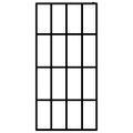 vidaXL Sprchová zástena walk-in, matné tvrdené sklo 118x190 cm