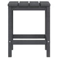 vidaXL Záhradná stolička Adirondack so stolíkom HDPE antracitová