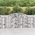 vidaXL Oblúkové gabiónové koše 12 ks 300x30x100/120cm pozinkov. železo
