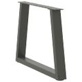 vidaXL Nohy konferenčného stolíka v tvare V, 2 ks, antracitové, 50 x (42-43,3) cm, oceľ
