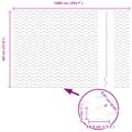 vidaXL Hexagonálny plot 0,6 x 10 m PVC Zelená