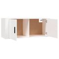 vidaXL Nástenné TV skrinky 2 ks biele 100x34,5x40 cm