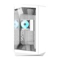 Počítačová skriňa Darkflash DY470 so 4 ventilátormi (biela)