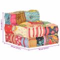 vidaXL Modulárna taburetka, patchwork, látka