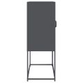 vidaXL Highboard Antracit 68x39x107 cm Oceľ