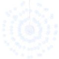 vidaXL Vonkajšia vianočná prskavka, studená biela 20 cm, 140 LED