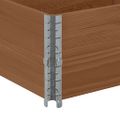vidaXL Paletové ohrádky 2 ks hnedé 150x50 cm borovicový masív
