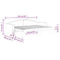 vidaXL Rozkladacia denná posteľ s matracmi tmavosivá 80x200 cm látka
