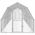 vidaXL Kurací výbeh 2,5x10x2,25 m Oceľ pozink