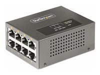 Nespravovaný, pre IP kamery/bezdrôtové AP/POS (AS445C-POE-INJECTOR) - Dávkovač energie (Montovateľný na DIN lištu / stenu) - 160 Watt - výstupné konektory: 4 - čierna - kompatibilný s TAA