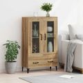 vidaXL Highboard Remeselný dub 70 x 31 x 115 cm