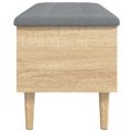 vidaXL Úložná lavička dub sonoma 102x42x46 cm kompozitné drevo