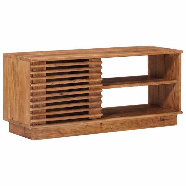 vidaXL TV skrinka s úložiskom s dverami Prírodná 90 x 30 x 40 cm