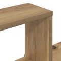 vidaXL Stenná polica Dub artisan 90 x 25 x 90 cm Kompozitné drevo