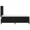 vidaXL Posteľ s pružinovým rámom s matracmi Čierna 80 x 200 cm látka