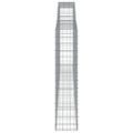 vidaXL Oblúkový gabionový kôš 400x30x140/160 cm pozinkované železo