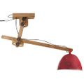 vidaXL Závesná lampa 25 W šmuhovaná červená 105x30x65-108cm E27