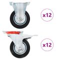 vidaXL Otočné kolieska 24 ks 100 mm