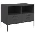 vidaXL TV skrinky 2 ks čierne 68x39x50,5 cm oceľ