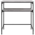 vidaXL Konzolový stolík sivý sonoma 75x35,5x75 cm kompozitné drevo