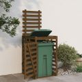 vidaXL Úložný box pre odpadkový kôš medovohnedý 84x90x128,5cm borovica