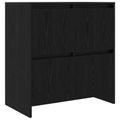 vidaXL Komody 2 ks Čierny dub 70 x 41 x 75 cm Kompozitné drevo