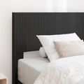 vidaXL Posteľový rám s úložným priestorom a čelom Čierna 90 x 200 cm