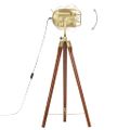 vidaXL Lampa na statíve, mangový masív 97 cm