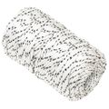 vidaXL Pletené lodné lano biele 2 mm x 500 m polyester