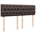 vidaXL Boxspring posteľ s matracom tmavohnedá 160x200 cm látka