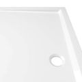 vidaXL Obdĺžniková sprchová vanička z ABS biela 80x120 cm